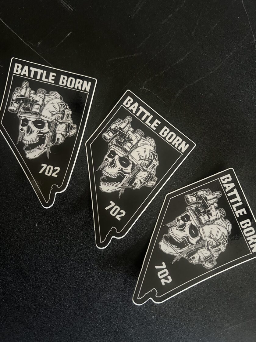 BattleBorn702 3 inch State Sticker - Image 2