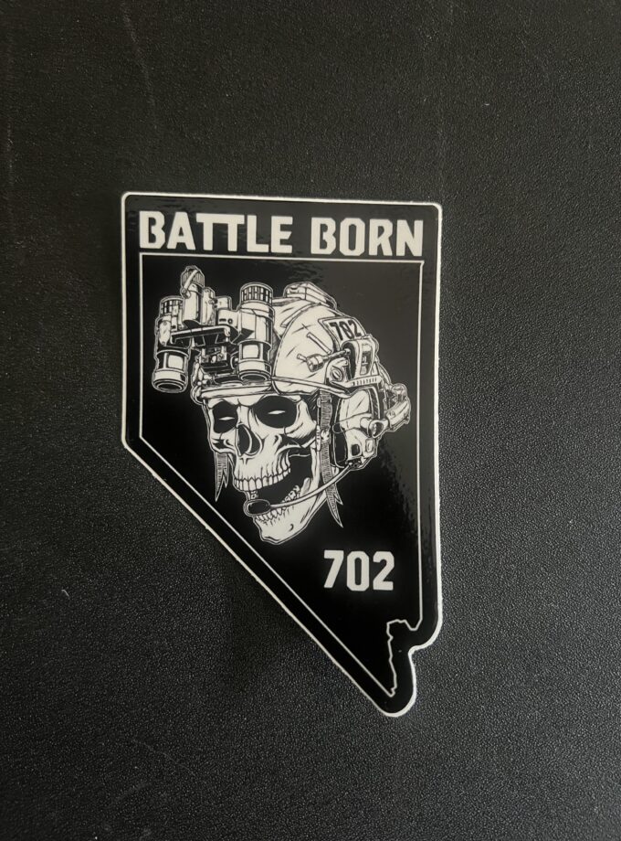 BattleBorn702 3 inch State Sticker