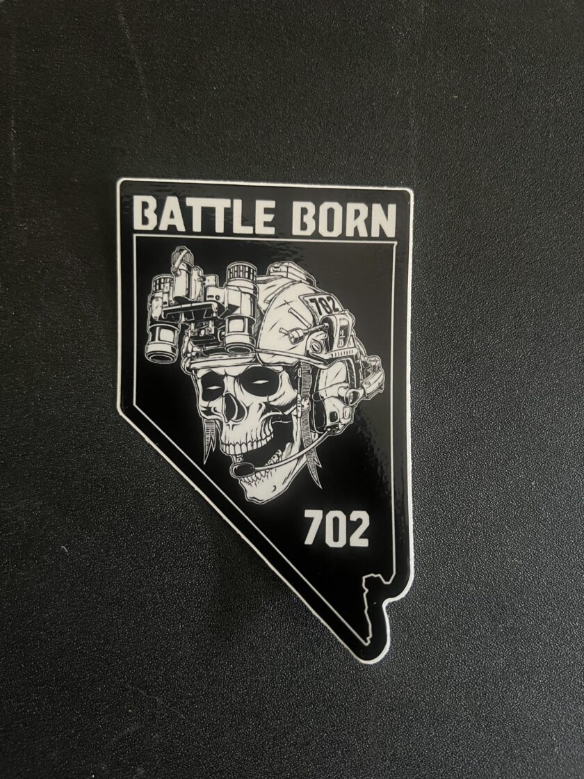 BattleBorn702 3 inch State Sticker
