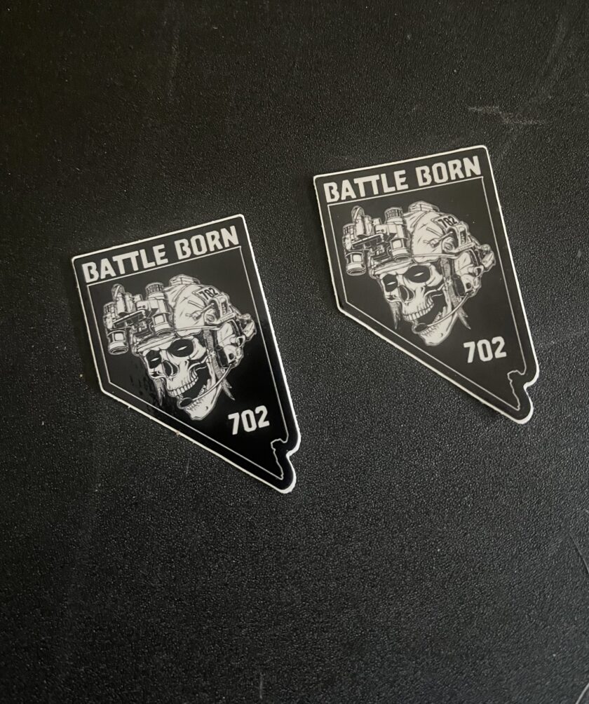 BattleBorn702 2 Inch State Sticker - Image 2