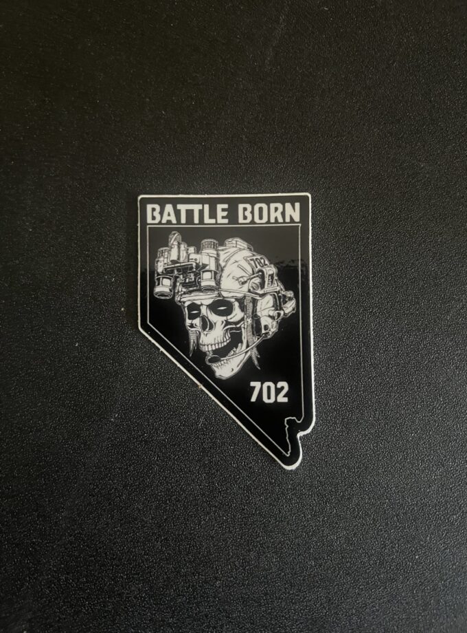 BattleBorn702 2 Inch State Sticker