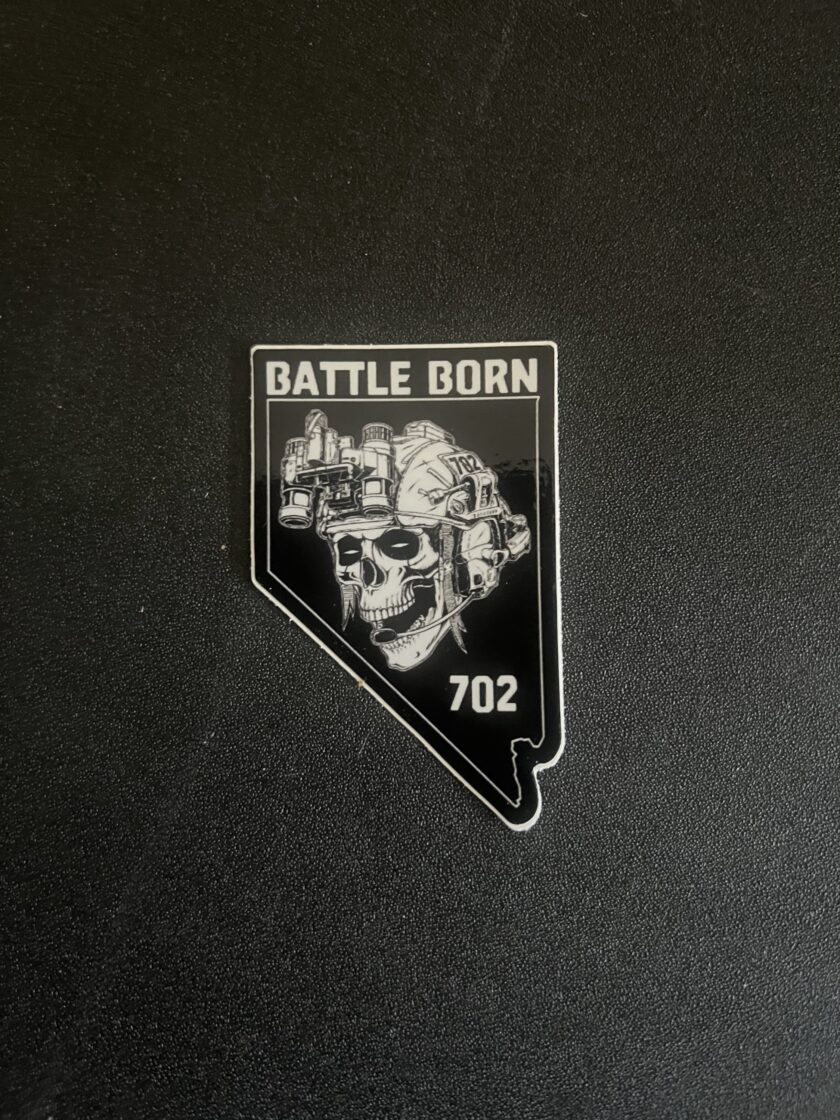 BattleBorn702 2 Inch State Sticker